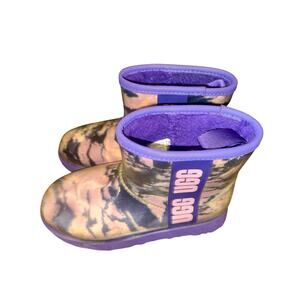 UGG Classic Clear Mini Marble boots in Violet Night sz 5